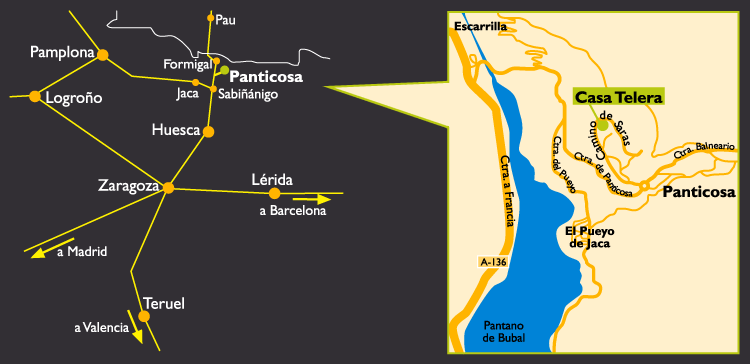 Mapa de situación de Casa Telera